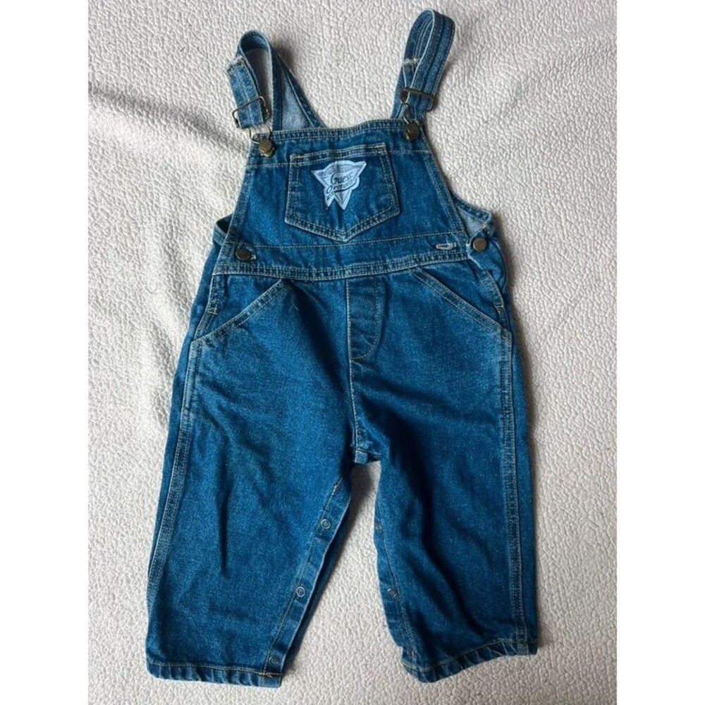 Vintage Guess Denim Overalls Baby 18 Mo
